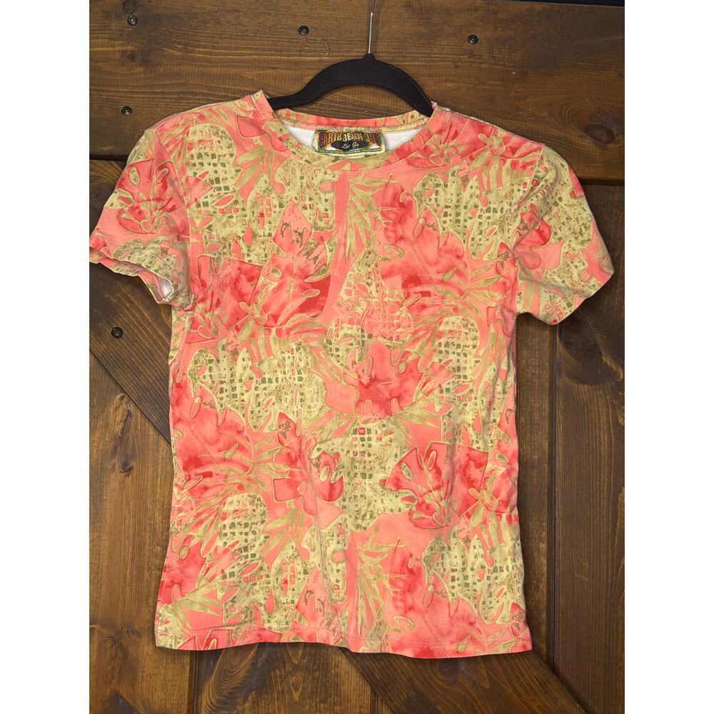 Caribbean Joe women’s small stretchy short sleeve t shirt